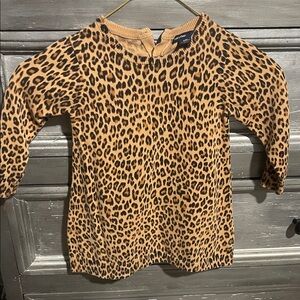 GAP Kids Leopard Print Sweater - Tan and Black